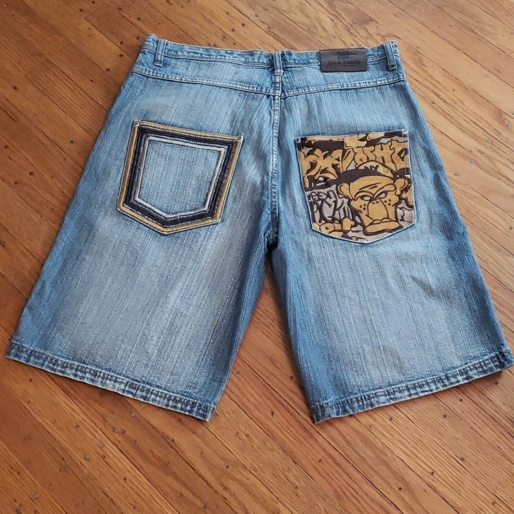 Tool Jeans Shorts Men's 36x13 Denim Pocket Detail